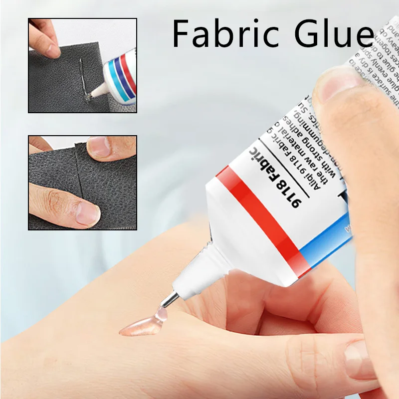 Fabric Glue Clear DIY Cloth Fibre Adhesive Strong Glue Multipurpose Industrial Repair Adhesive Jewellery Crafts Leather Bag repair glue