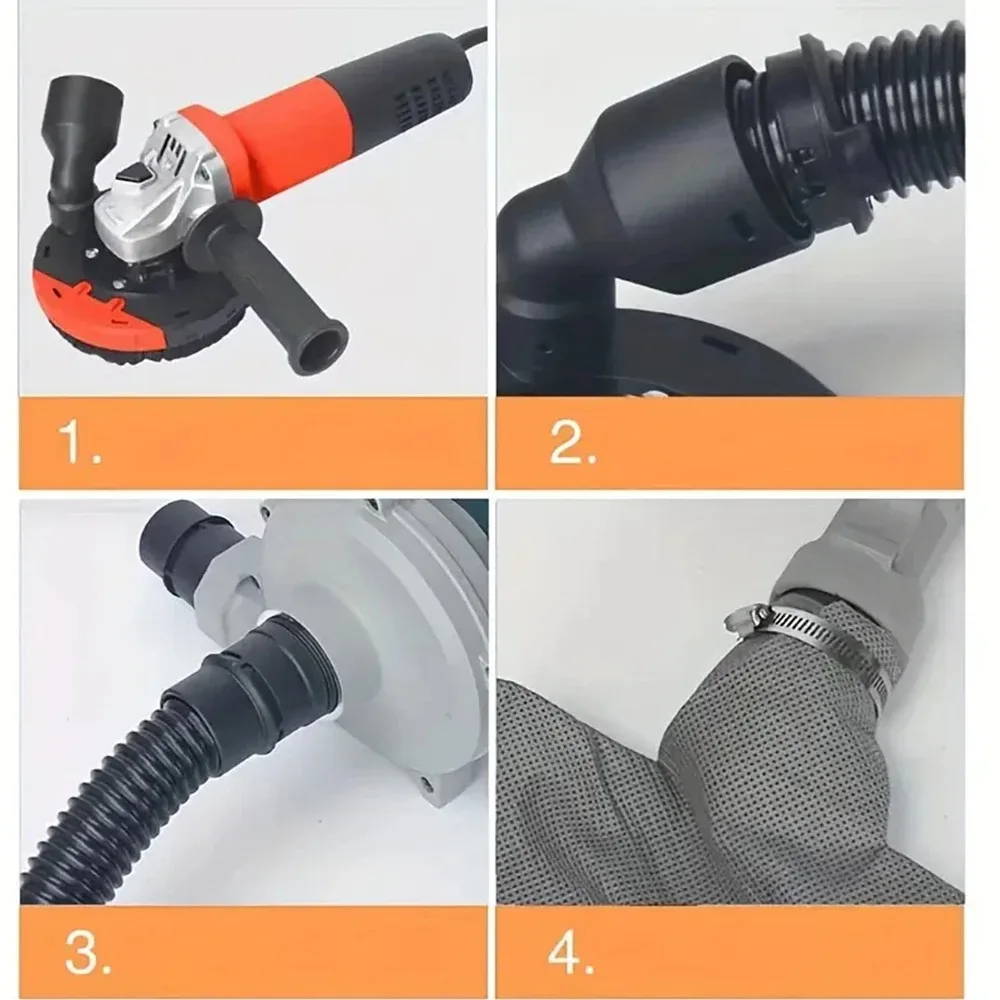 Angle Grinder Dust Cover Shroud Angle Grinder Surface Grinding Cutting Dust Shroud Concrete Stone Dust Collection Cover - 6
