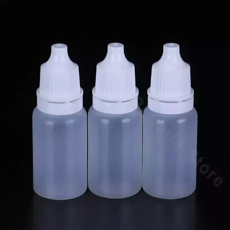 Refillable Bottles 50PCS 5/10/15/20/30/50ML Eyes Liquid Dropper Empty Plastic Squeezable Travel Paint