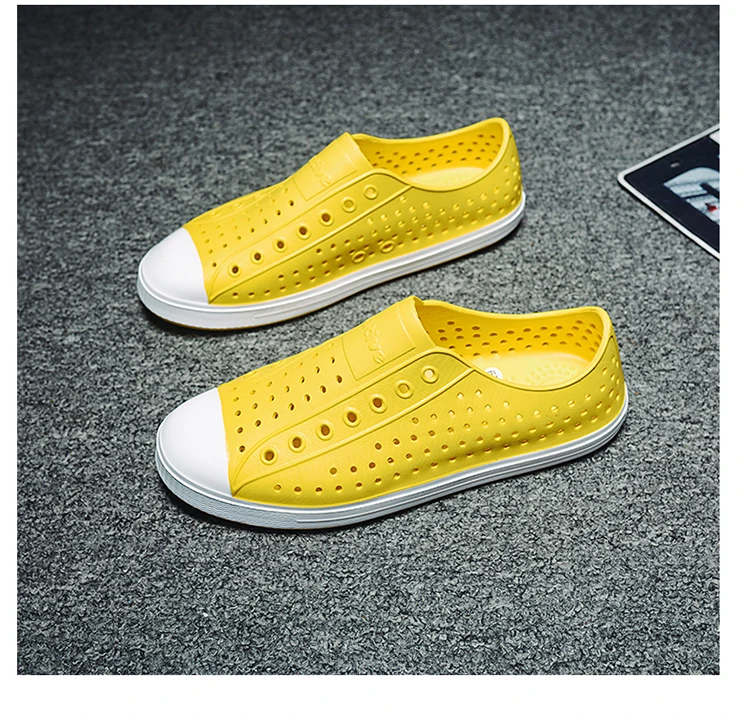 Summer Garden Wooden Sole Baotou Shoes Men's and Women's Universal Quick Drying Sandals Outdoor Anti sli_voghion.com