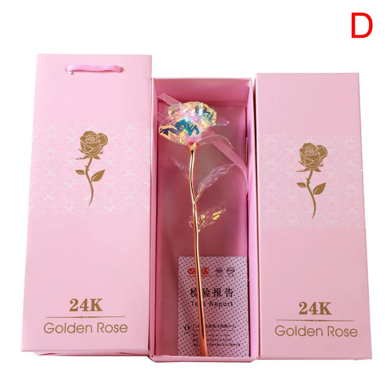 24K Gold Foil Plated Rose Flower with Display Stand - Perfect Gift for Mother's Day & Valentine's Day, Comes in Elegant Gift Box