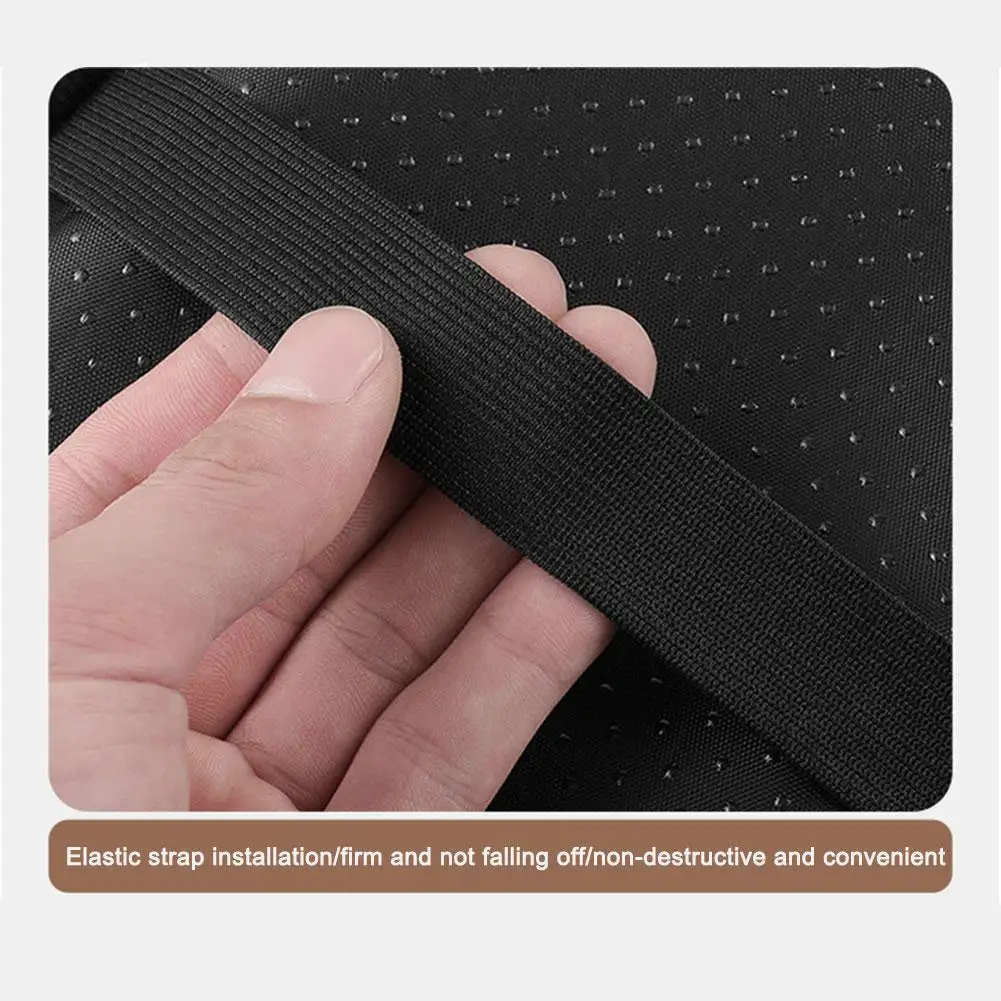 Car Non Slip Central Armrest Box Heightening Pads Universal Auto Wear Resistant PU Leather Protective Pad Storage Pocket