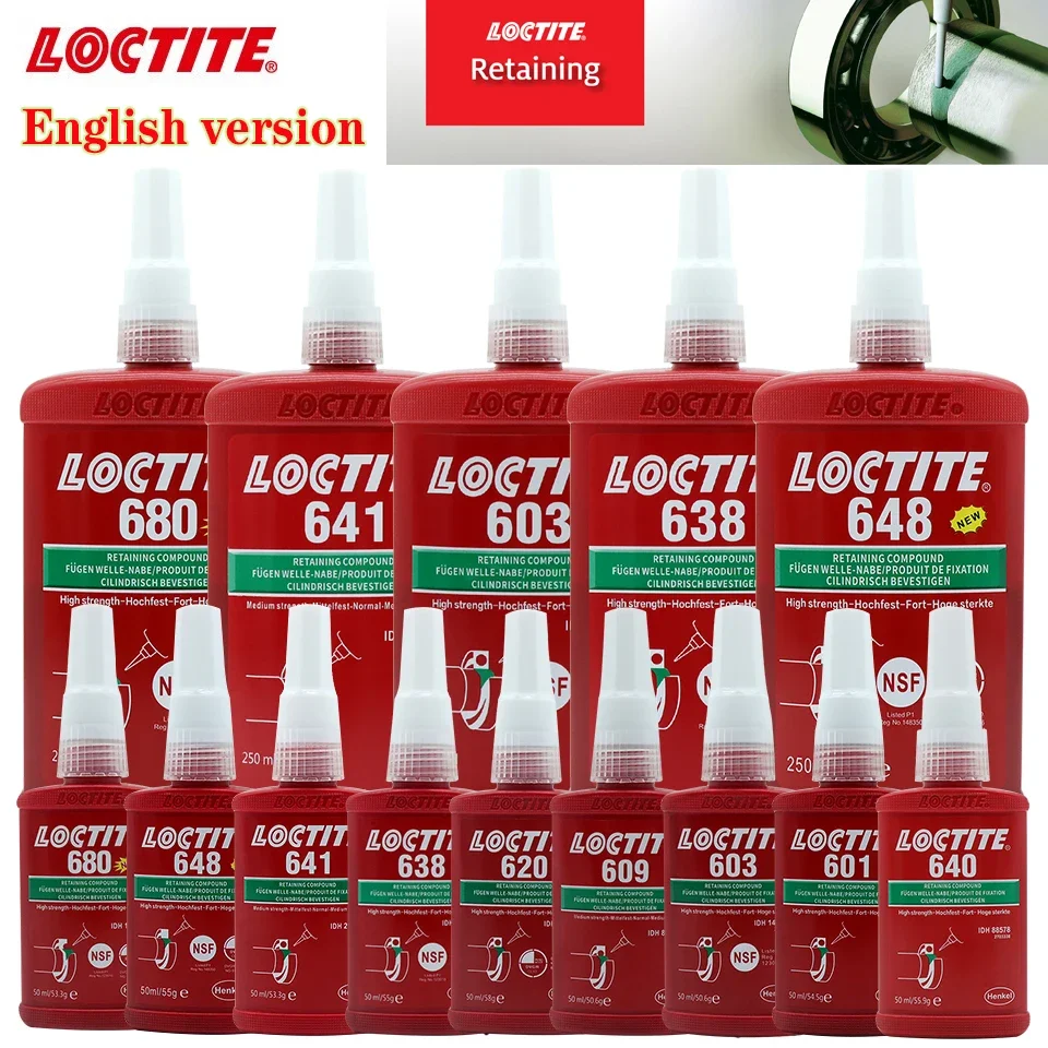 

Loctite 638 620 648 680 603 609 641 Bush Hold Glue Cylindrical Bearing Glue Fastening Caulking Seal Anaerobic Bushing Fixation