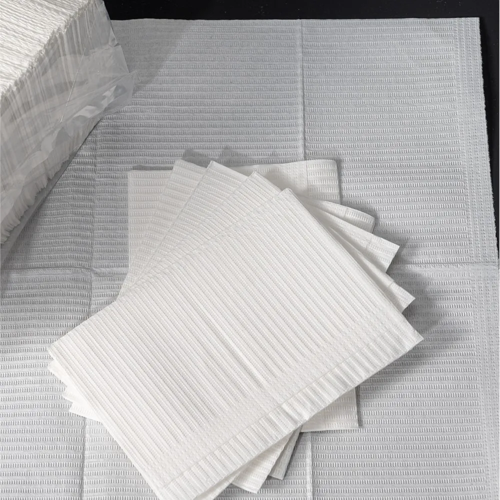 20Pcs Disposable Nail Art Table Towels 3 Ply Tissue Waterproof Lap Cloths 13" x 18" Waterproof Manicure Salon Towels Table Cover
