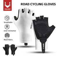 Men's and women's summer bicycle gloves, 1 pair - breathable, elastic, thick palm pad, non slip, knitted fabric, hand washable 1