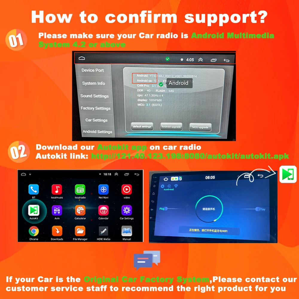 LoadKey & Carlinkit Wired & Wireless CarPlay Wireless Android Auto Dongle for Modify Android Screen Car Ariplay Smart Link IOS15 — view 2