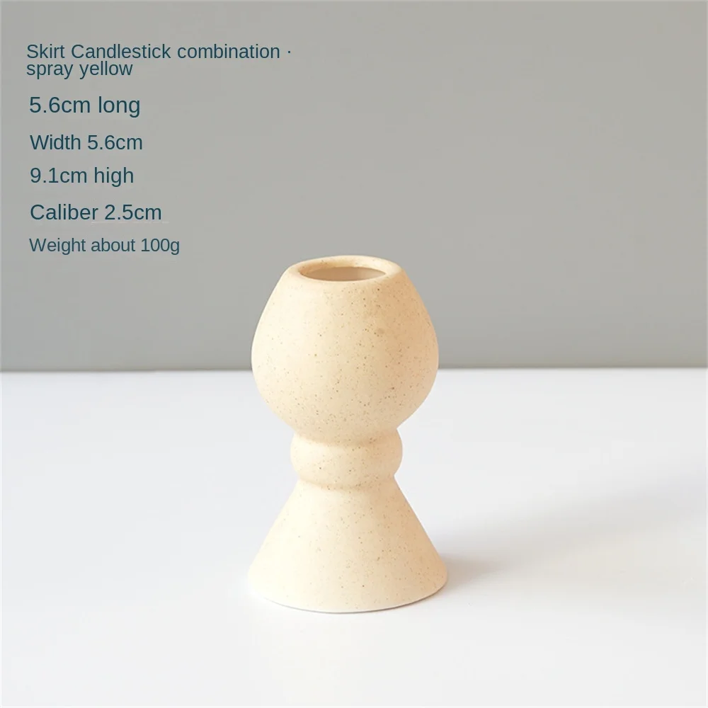 Bougeoir En Céramique En Forme De Nœud |Décoration Nordique