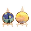 1/5pcs Natural Wood Mini Easel Frame Tripod Display Meeting Wedding Table Name Card Stand Display Holder Children Painting Craft 2