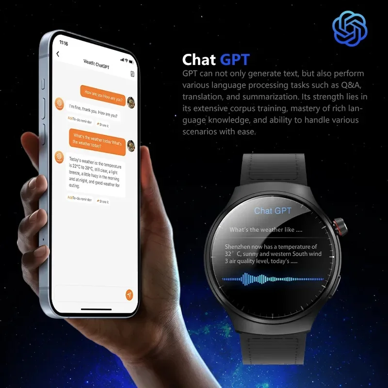 Smartwatch With Lock Screen, HD Screen High Quality Round, 50% OFF