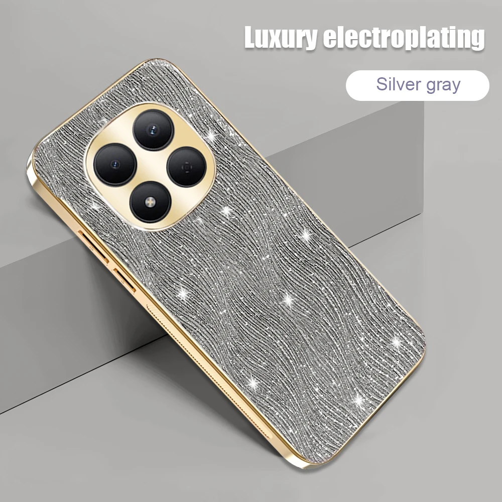 Luxurious Electroplated Water Ripple Phone Case - Stylish PC Cover with Bumper Protection