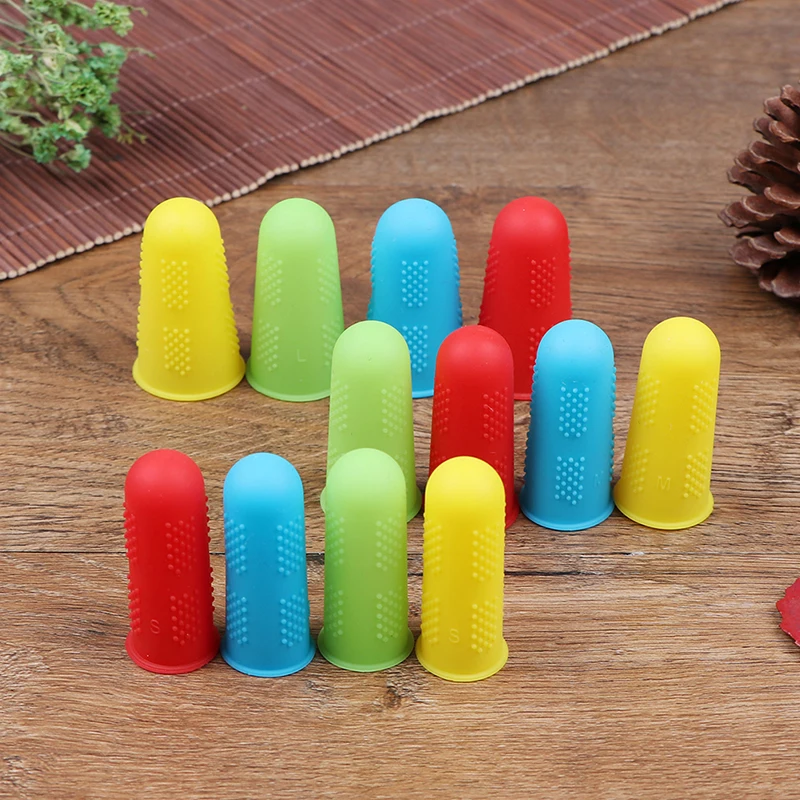 Silicone Finger Protector Sleeve Cover Cooking Kitchen Tools 3/5pcs