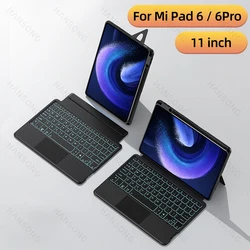 Xiaomi Mi Pad Magic Backlit Bluetooth Keyboard Cover - Ultra-Sleek, Detachable Stand - 11 Inch for Spanish (Mi Pad 6-6 Pro 11 in)