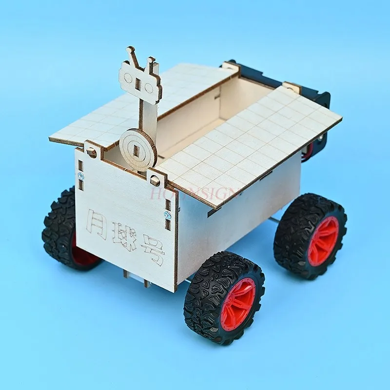 

Lunar rover space knowledge science small experiment children's handmade material package model assembly technology small