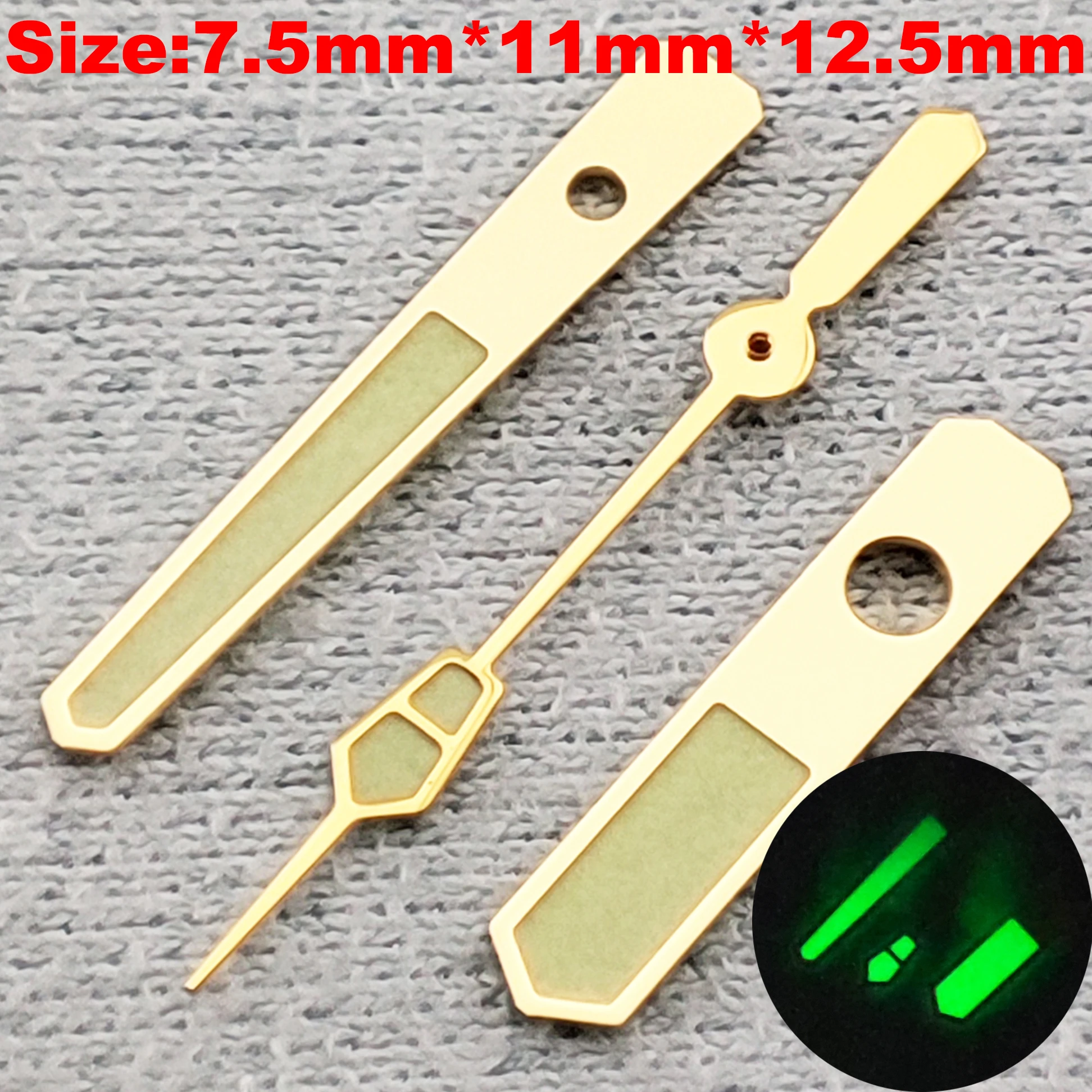 Luminous Multi-Color Watch Hands - Green, Black, Silver, Gold, Rose