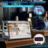 Refrigerated Display Cabinet, 6.5 Cu.Ft./183L Commercial Cake Display Refrigerator, 2-Story Countertop Pastry Display Cabinet 5