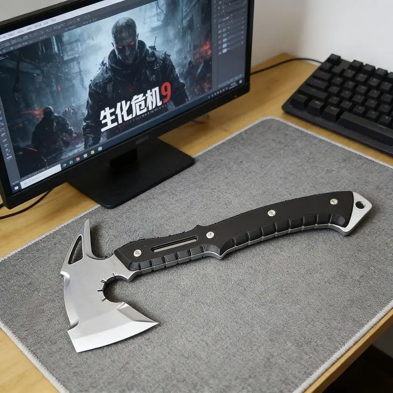 야외용 휴대용 EDC 창의적인 3D 프린팅 코스프레 PETG 전투 도끼 장난감 도구