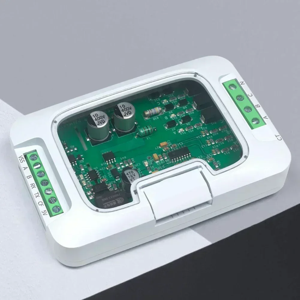 PZEM-6L24 50-560V AC 그리드 에너지 미터, 3상, 3선 Modbus-RTU 프로토콜, UART 485 통신 모니터링 모듈
