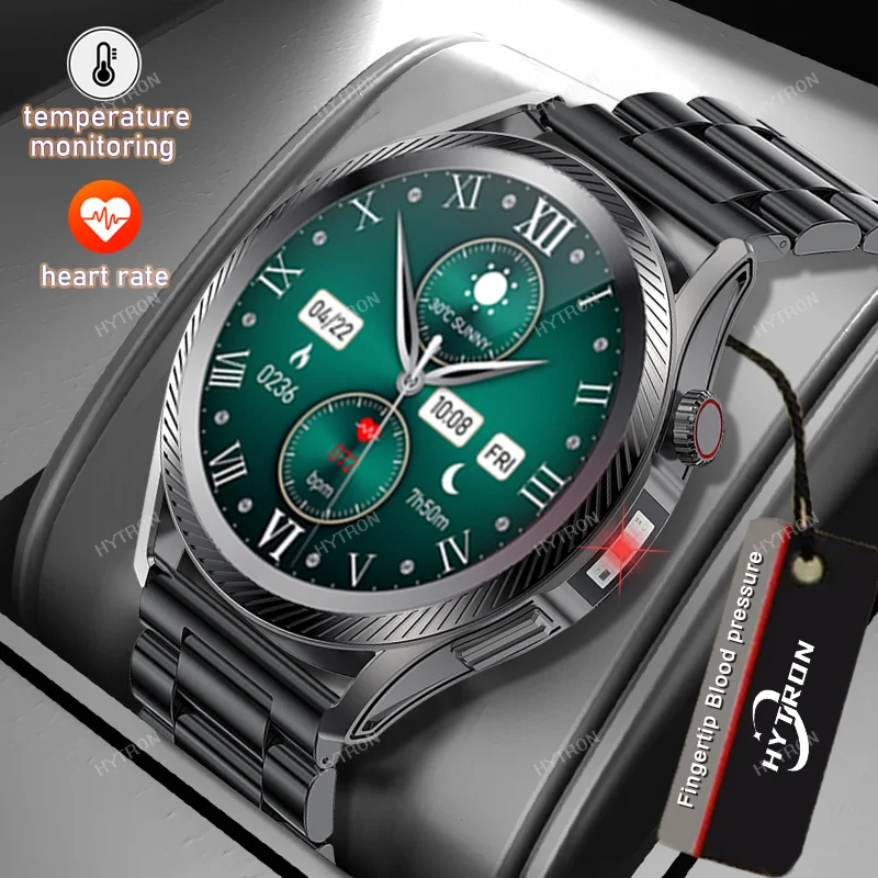 

HYTRON Smart Watch Noninvasive Fingertip Blood Pressure Smart Health Thermometer Watches IP67 Waterproof Heart Rate Smartwatch