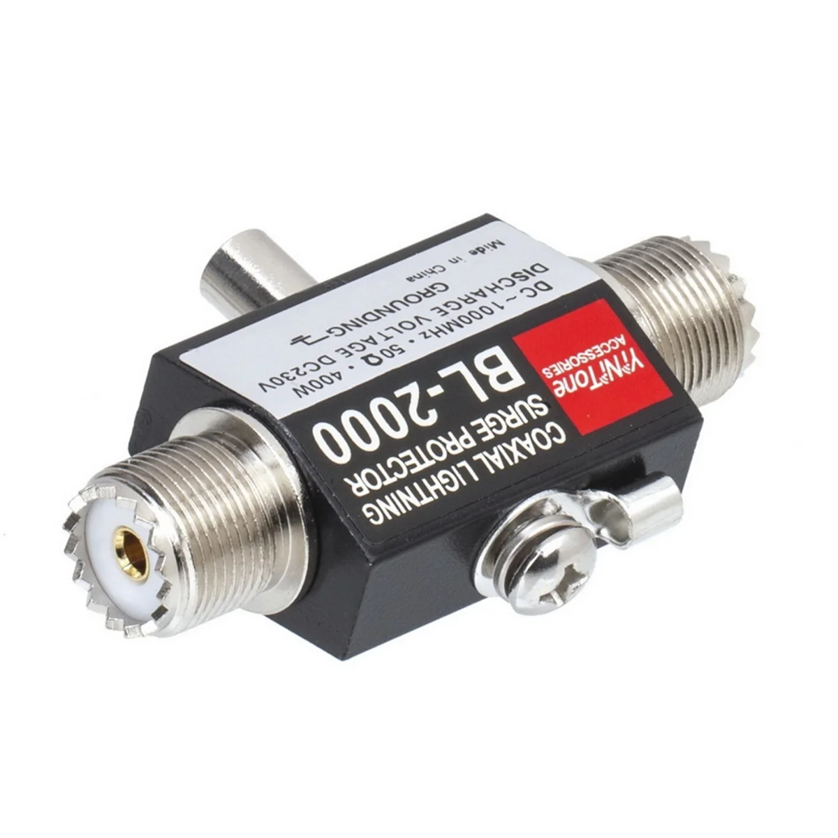 New BL-2000 Coaxial Lightning Surge Protector PL259 Female to PL259 Female Coaxial Lightning Arrestor DC-1000MHz