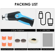 

Mini Polishing Machine 60W 8500RPM Variable Speed Car Polisher Cleaning Polishing Waxing Scratch Repair Tools USB US USB Plug