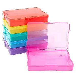 2-Layers Building Blocks Storage Box For Lego Transparent Toys Organizer  With Lid Portable Flip First