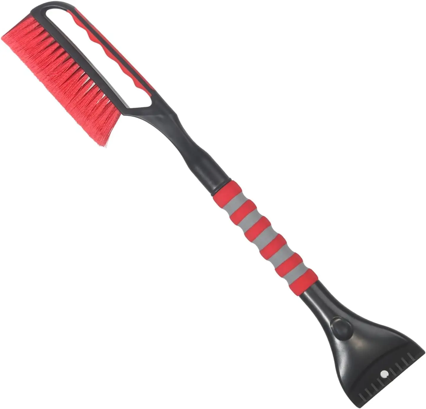 27" Snow Brush with Wider Ice Scraper Snow Removal Tool Car Brush with Ergonomic Comfortable Foam Grip for Cars