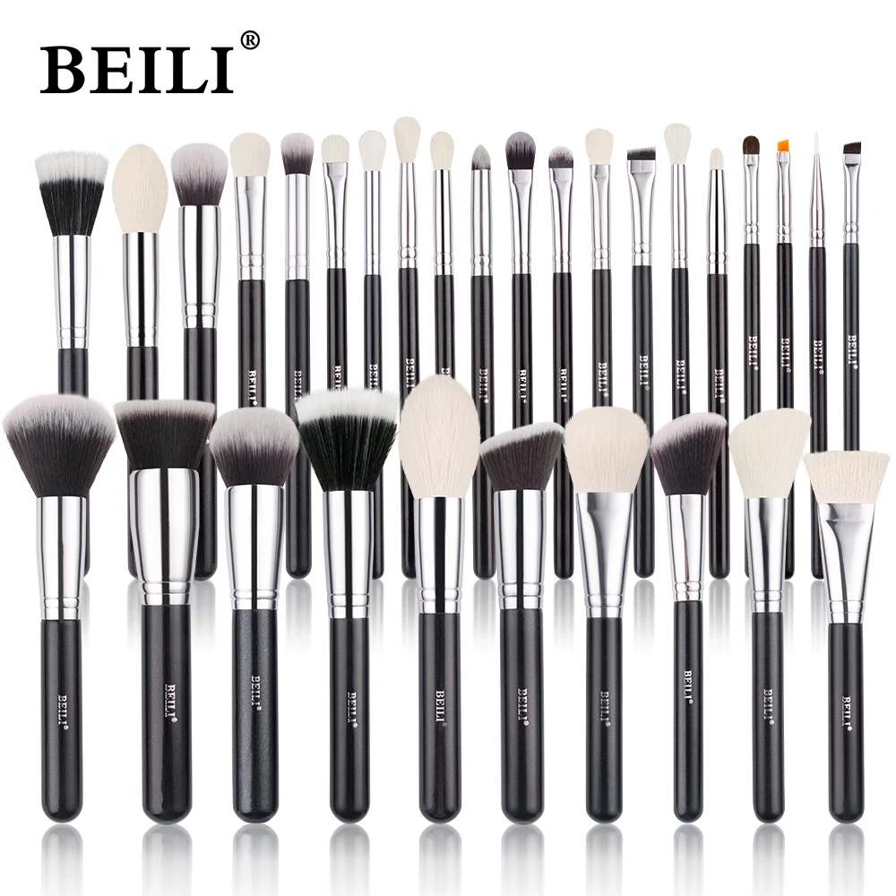 Shinedo Powder Eyeshadow Matte Black Color Soft Goat Hair Makeup Brushes  Set High Quality Cosmetics Tools Brochas Maquillage - AliExpress