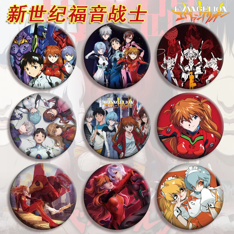 

Evangelion Anime Badges on Backpack Enamel Pins Brooch Metal Pin Fashion Jewelry Garment Jeans Jacket Accessories Gift for Kids