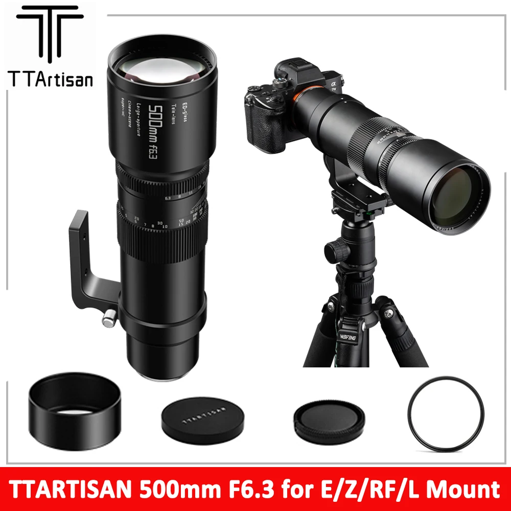 TTArtisan 500mm F6.3 Full Frame Manual Focal Super Telephoto