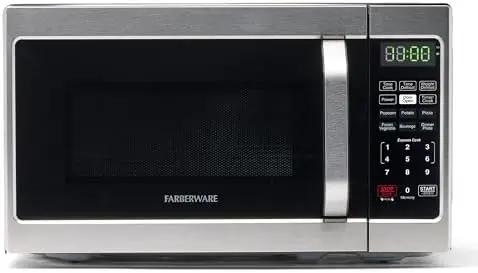 Compact 0.7 Cu Ft Microwave Oven with Auto Cook