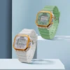 2PCS Student Sports Watch Simple and Fashionable Block Couple Watch High end Versatile Electronic Watch Clock Festival Gift 3