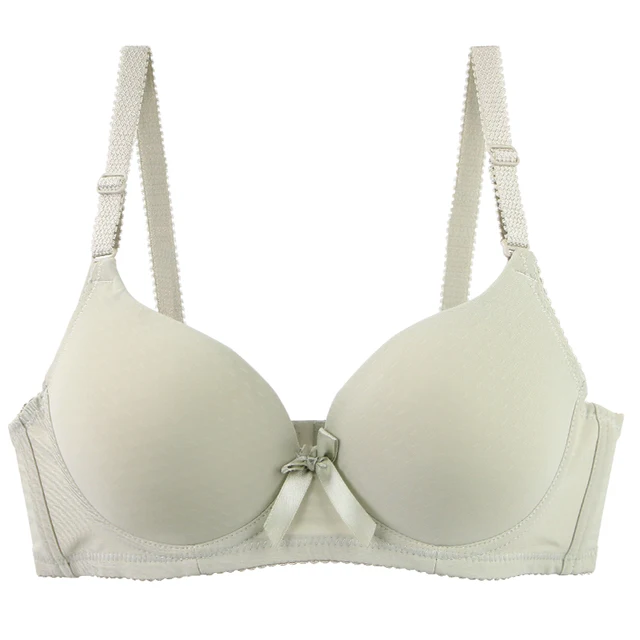 102757-1c45fc.jpg Soutien-gorge Sexy grande taille pour femmes, sous-vêtements avec nœud absorbant la sueur, solide, lisse, sans couture, respirant, bonnet ABC, Lingerie, nouvelle collection 2025