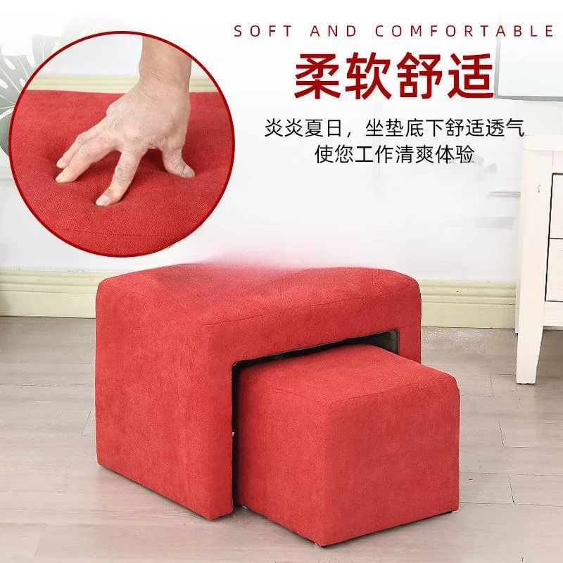 high-quality Nail Salon Foot Bath Pedicure Shop Size Stool Technician Put Foot Sofa Chair Linen multifunctional