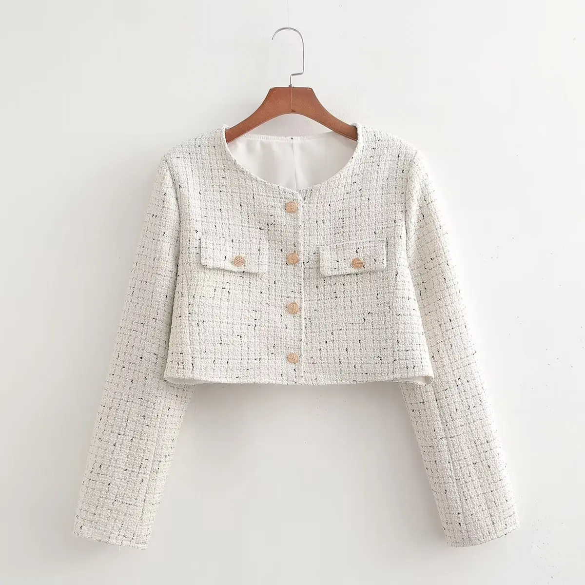 

Women Jacket Elegant Office Lady Bussiness Female Coat High Quality Buttons Decoration Streetwear Comfortable Soft S-L
