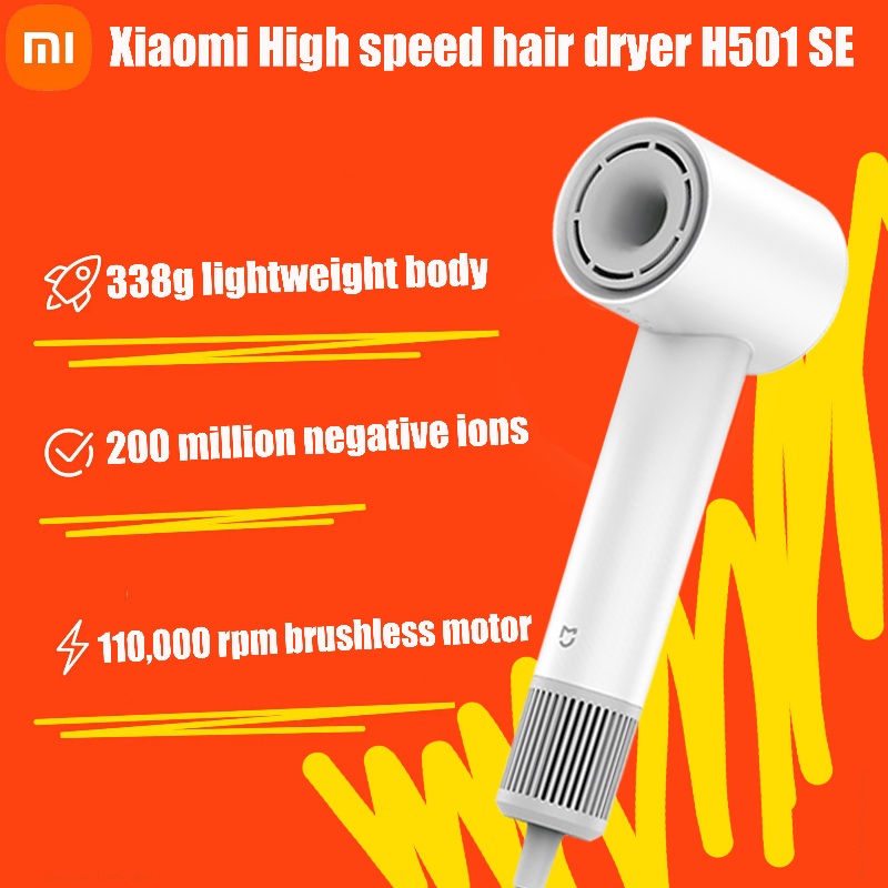 2024 Xiaomi Mijia Hair Dryer H501 SE Strong Wind Power, Compact Size, Efficient And Quick Drying, Low-Pitched Noise Reduction