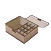 Foldable Fabric Storage Bins for Socks Underwear Bras Ties Scarves, Underwear Storage Box Household Sorting Box 13 Compartments 3