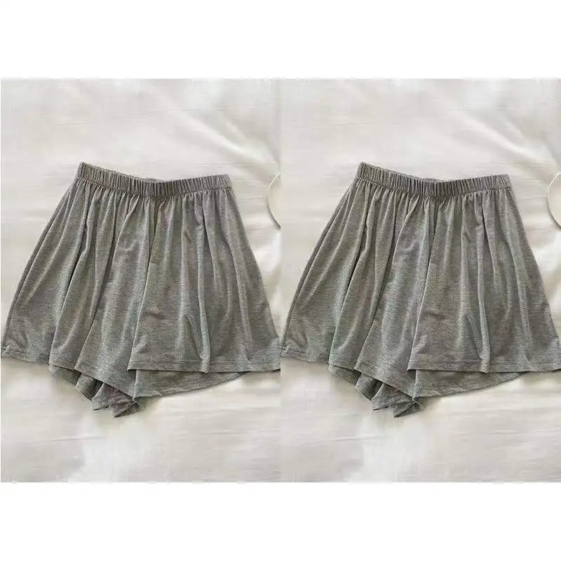 Description Picture 4 of itemSummer Women's Shorts Modal Breathable Solid Color Sports Fashion Casual High Waist Shorts Super Lightweight Home Clothes
