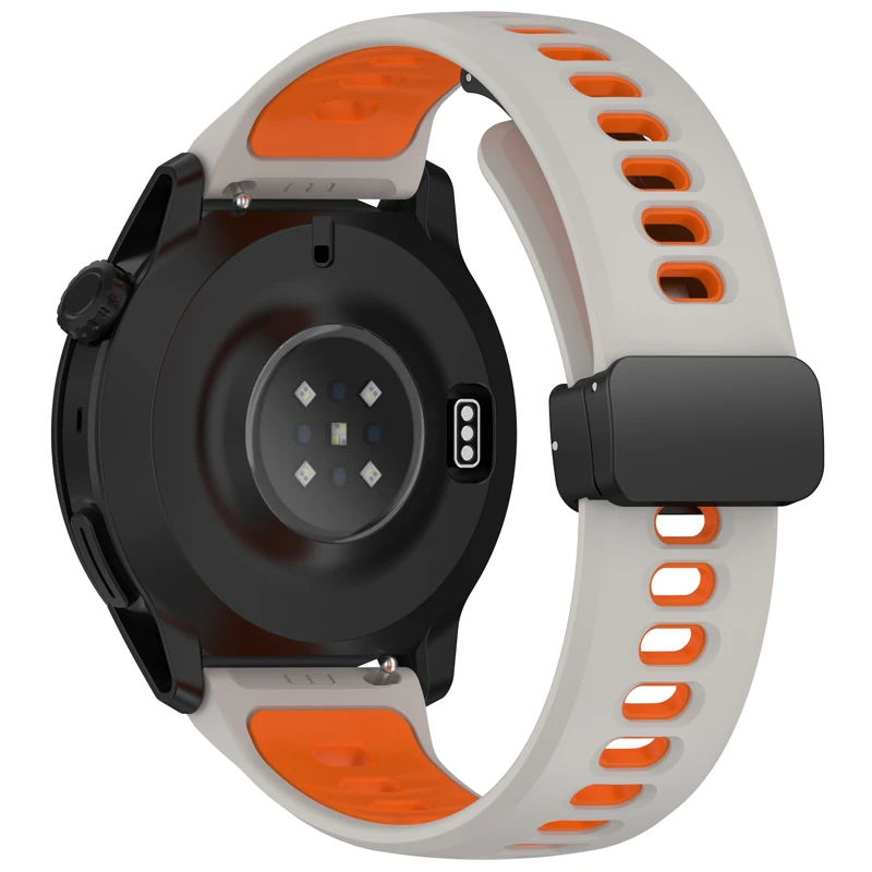 Silicone Sports Magnetic Band Bracelet, 22mm Strap
