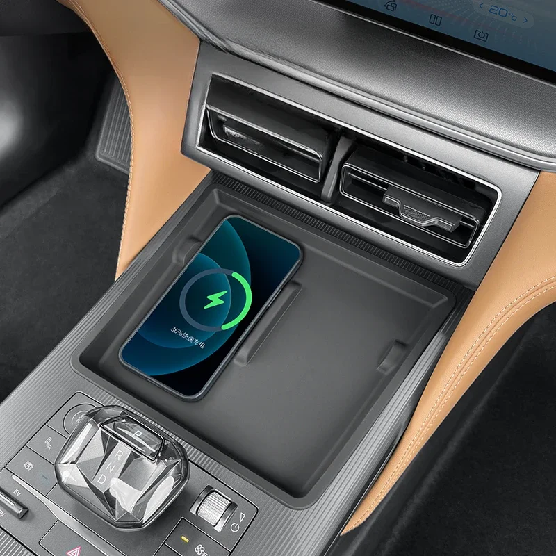 For BYD Song L DMI Special Car Wireless Charging Pad Silicone Non-slip Protection Mat Auto Interior Modification Accessories