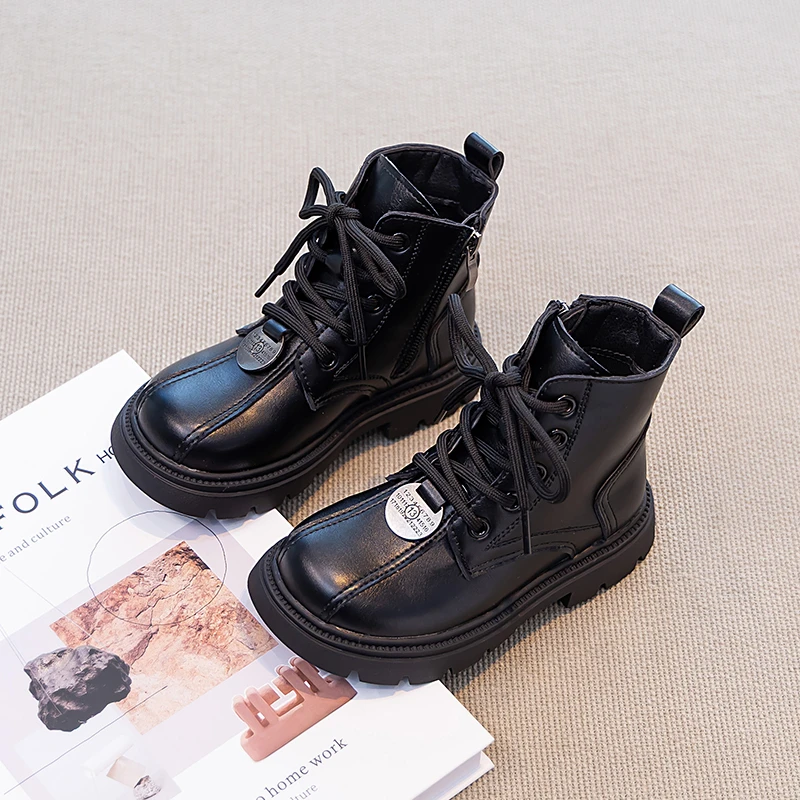 Girls Autumn Riding Boots Breathable Non Slip Kids School Boots