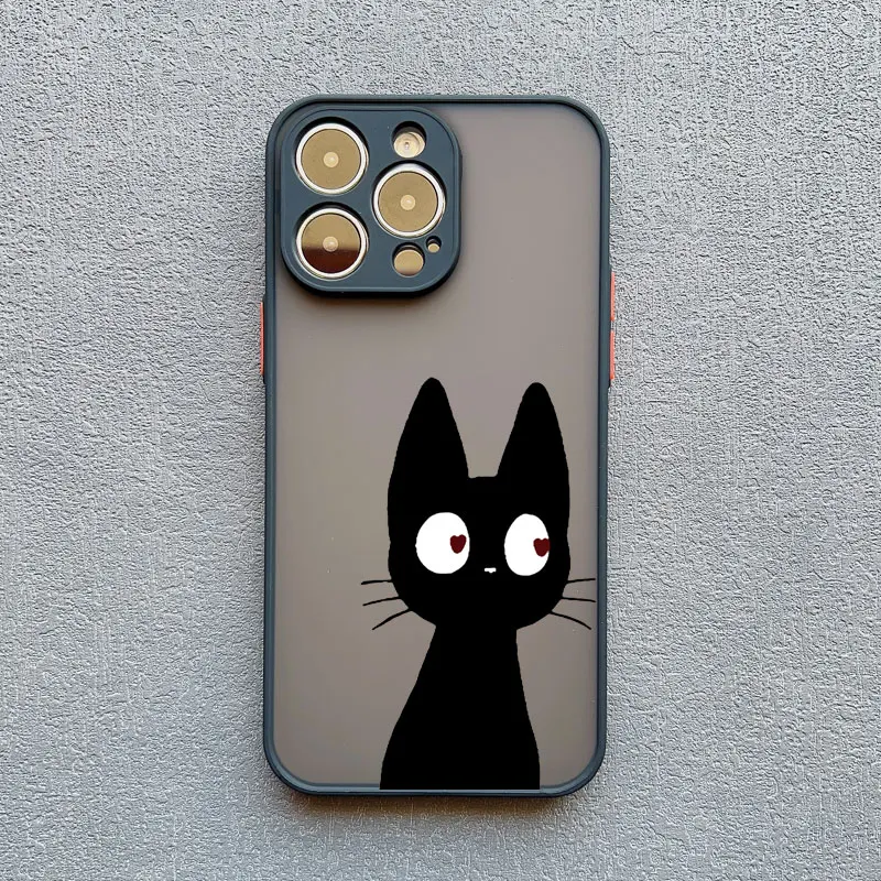 Luxury Black and White Cat Phone Case - Shockproof Cover