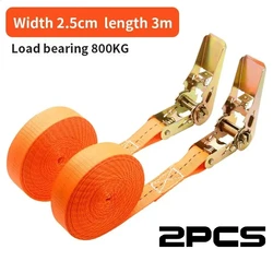 Heavy Duty Metal Buckle Tie - Down Straps for Secure Luggage and Cargo Transport (3m (2Pcs))