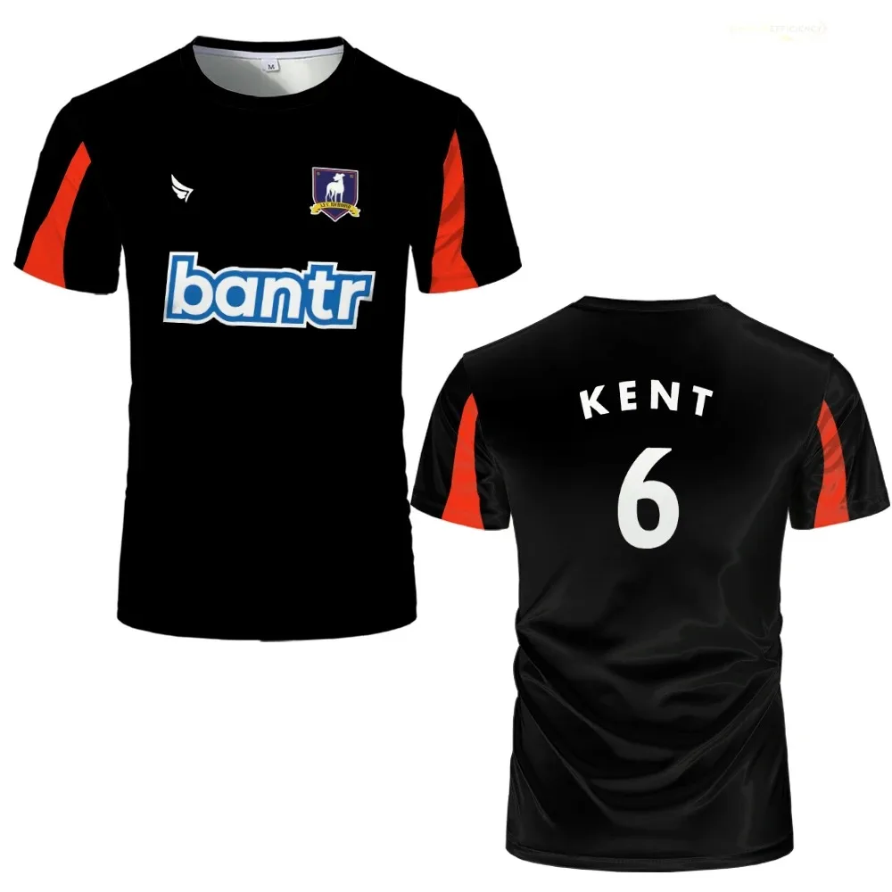 New Summer Kid T-shirtTop Fashion Football Shirt Richmond 3D Printed T-shirt Women's Men T-Shirt Oversized Tees Top Kid KIT 4