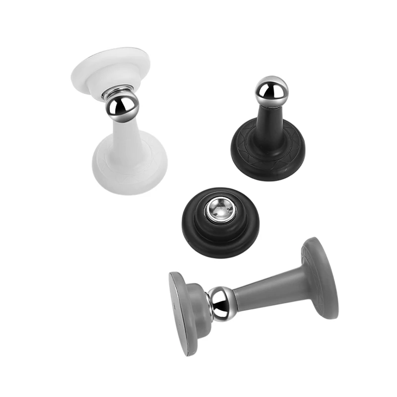 Strong Magnetic Silent Suction Household Bedroom Free-punch Door Suction Anti-collision Door Stop Silicone Floor Suction