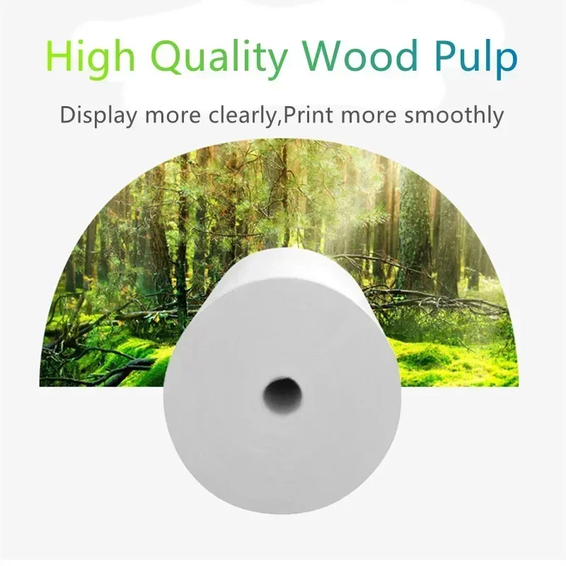 Thermal Paper 57x30mm POS Printer Blue Font 10 Rolls Mini Mobile Bluetooth Cash Register Roll Paper Bill Receipt Printing