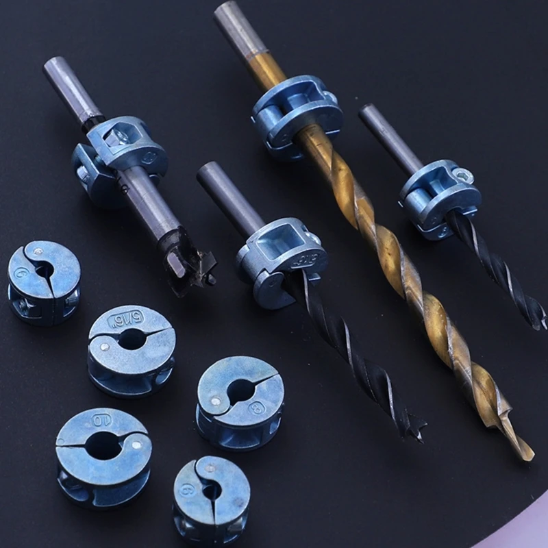 Woodworking Drill Stop Collar Set 5mm-11mm Drilling Bit Depth Stopper Ring