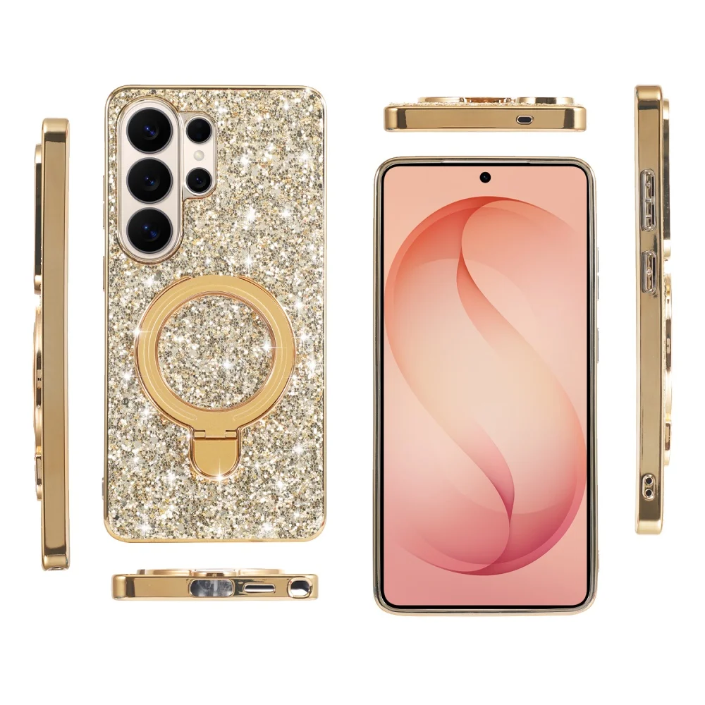 Starry Glitter Sequin Luxury Folding Stand Shockproof Case Cover