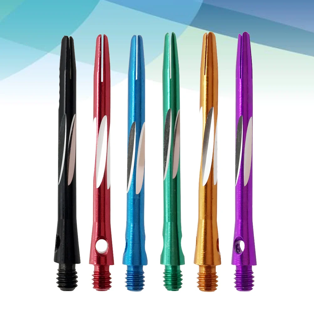 

6 Pcs Corner Stems Aluminum Rod Flying Shafts Steel Tipped Professional Major