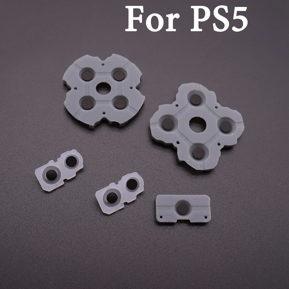 Tingdong Per Ps5 Guarnizione In Gomma Conduttiva Parte Di Ricambio L R Pulsante Abxy Per D-Pad Controller Ps5