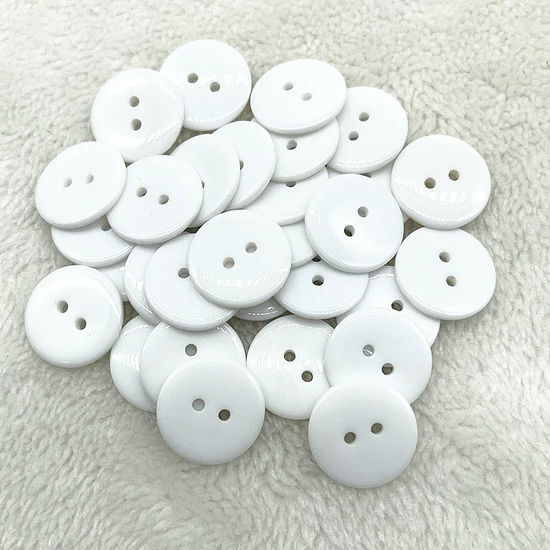 9mm --- 34mm due fori bottoni bianchi trasparenti piccoli bottoni rotondi  per cucire in resina per pane accessori per abbigliamento fai da te -  AliExpress